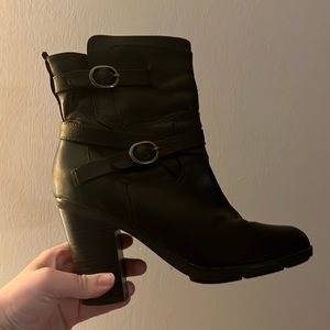 Calf boots dark brown 7M
